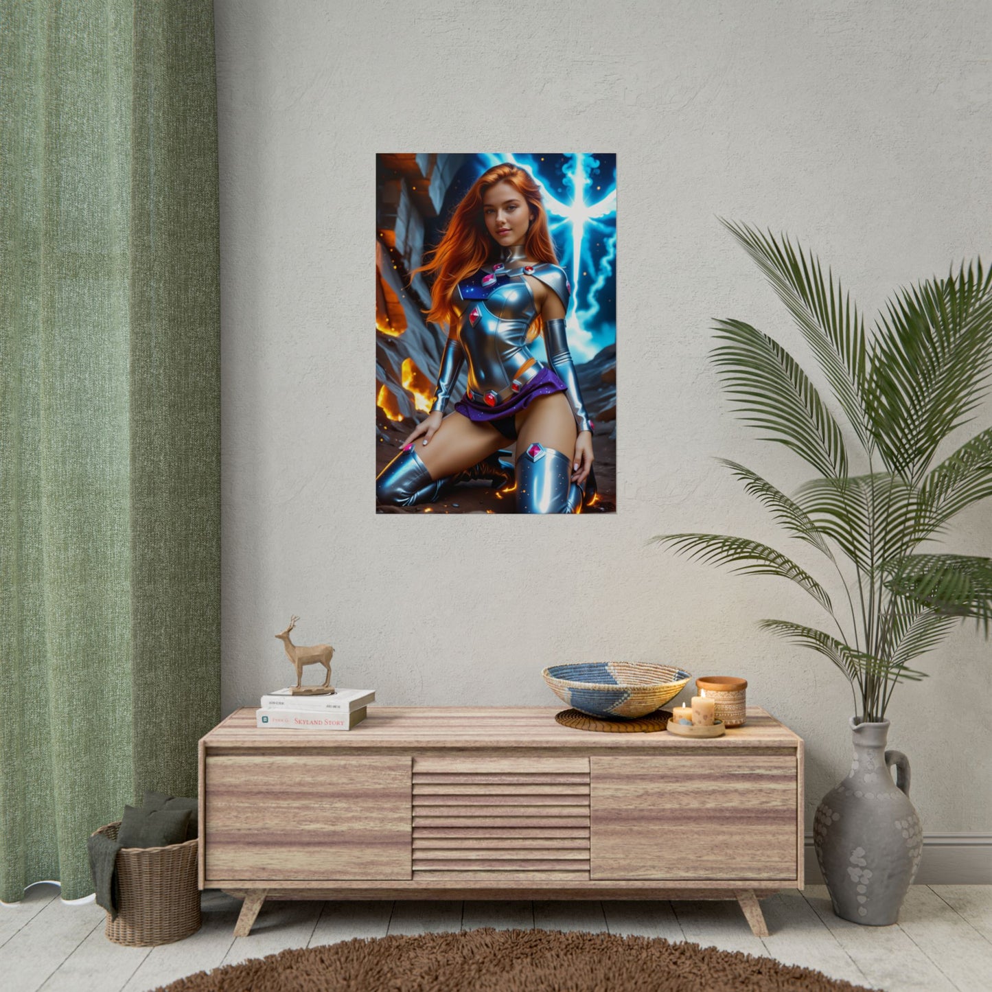 Starfire Poster – Stunning Heroine Wall Art Print for Bedroom or Office Decor