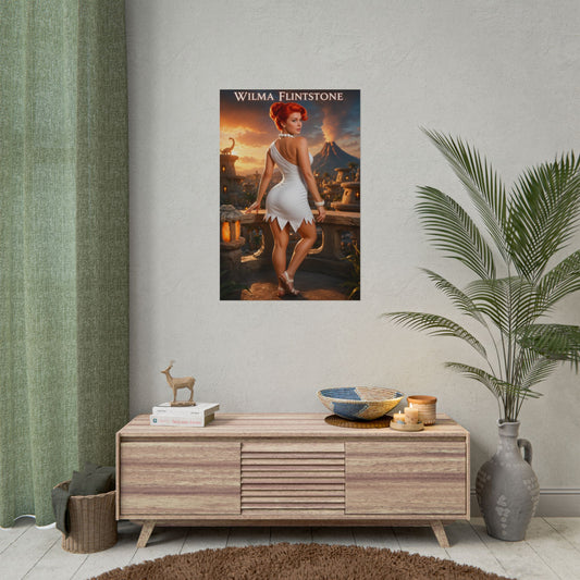 The Flintstones Wilma Flintstone Cartoon Poster Wall Art Print