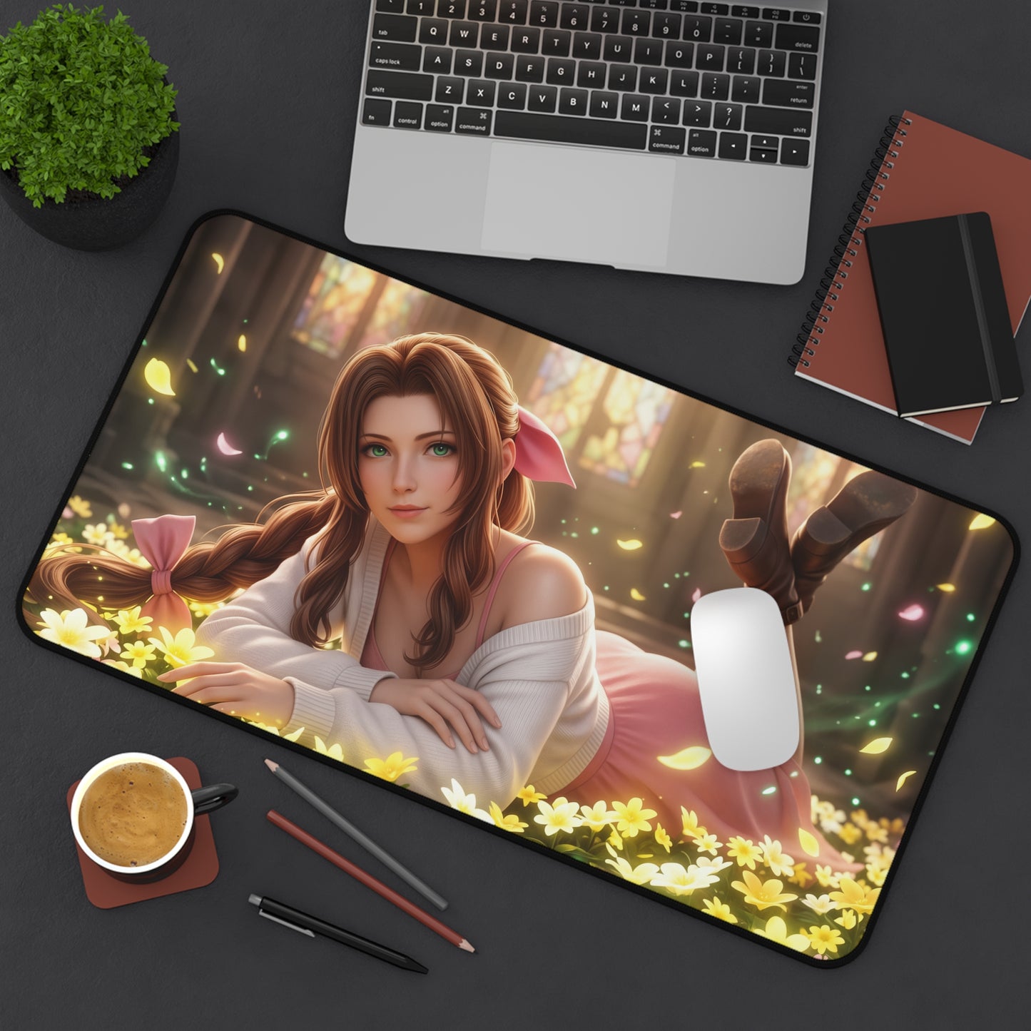 Final Fantasy Mouse Pad, Aerith Desk Mat, Anime Decor XXL