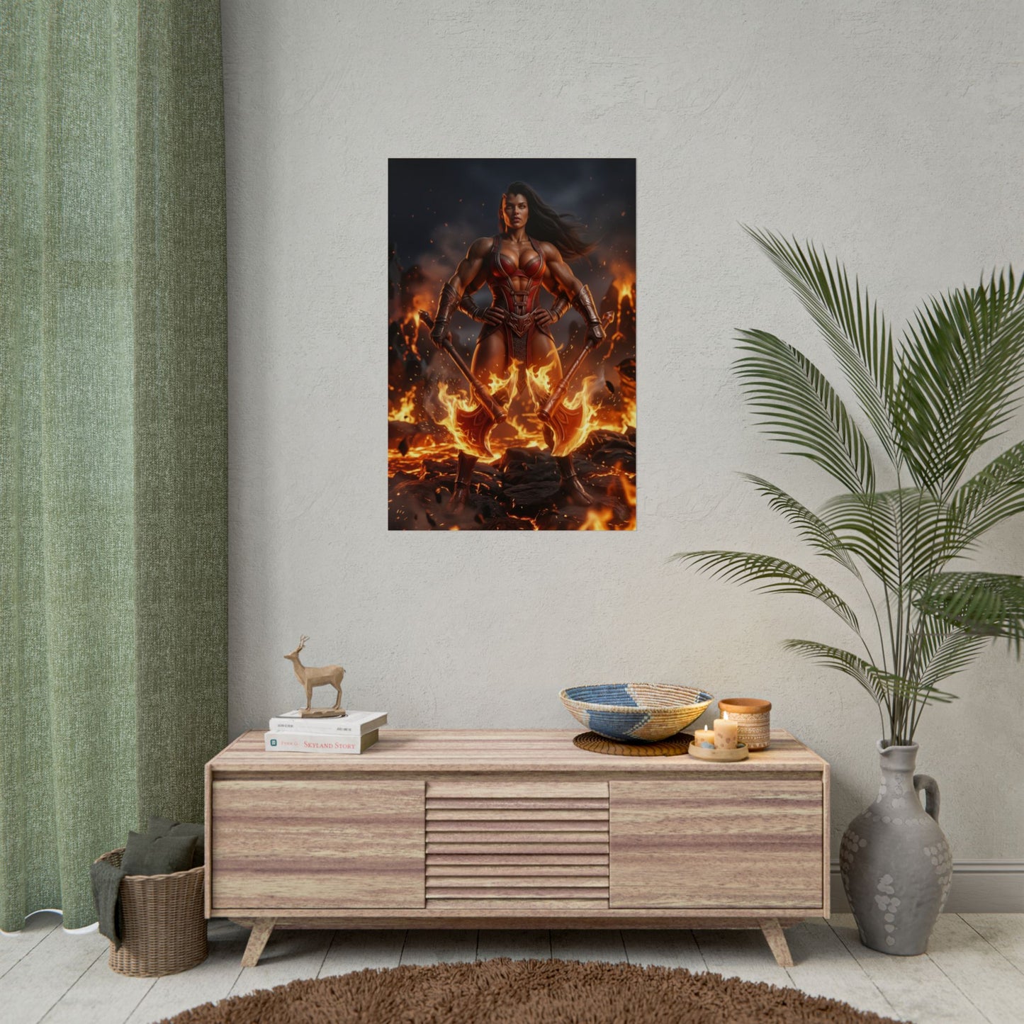 Sheeva Mortal Kombat Poster, Mortal Kombat Wall Art, Four Arm Warrior Decor, Fighting Game Wall Art, Gamer Gift