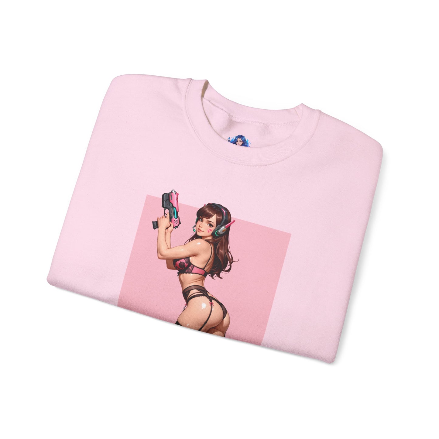 Толстовка D.Va, пухкий топ Overwatch Hero Crewneck, ігровий одяг в стилі аніме для щоденного носіння