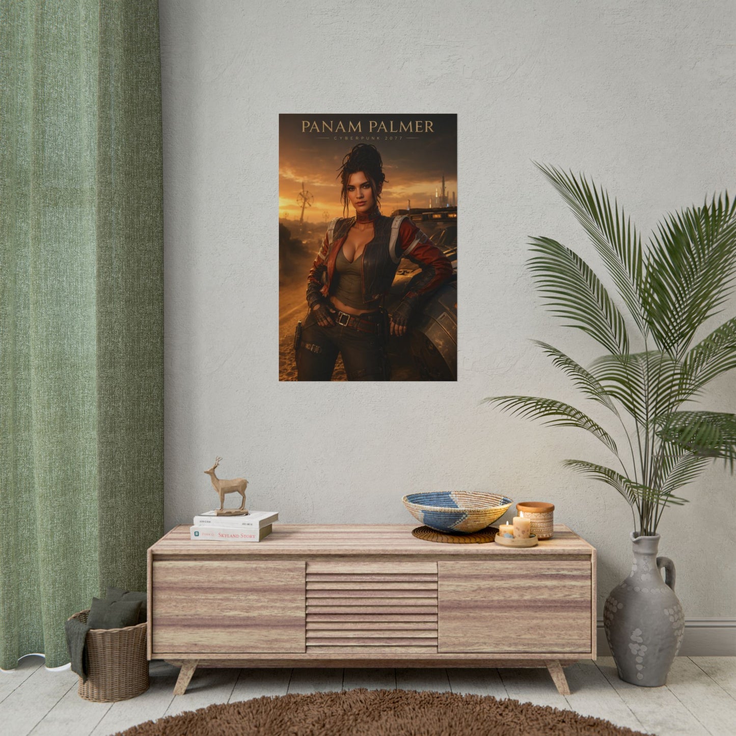 Panam Palmer Poster, Cyberpunk 2077 Wall Art, Gaming Print, Gamer Decor