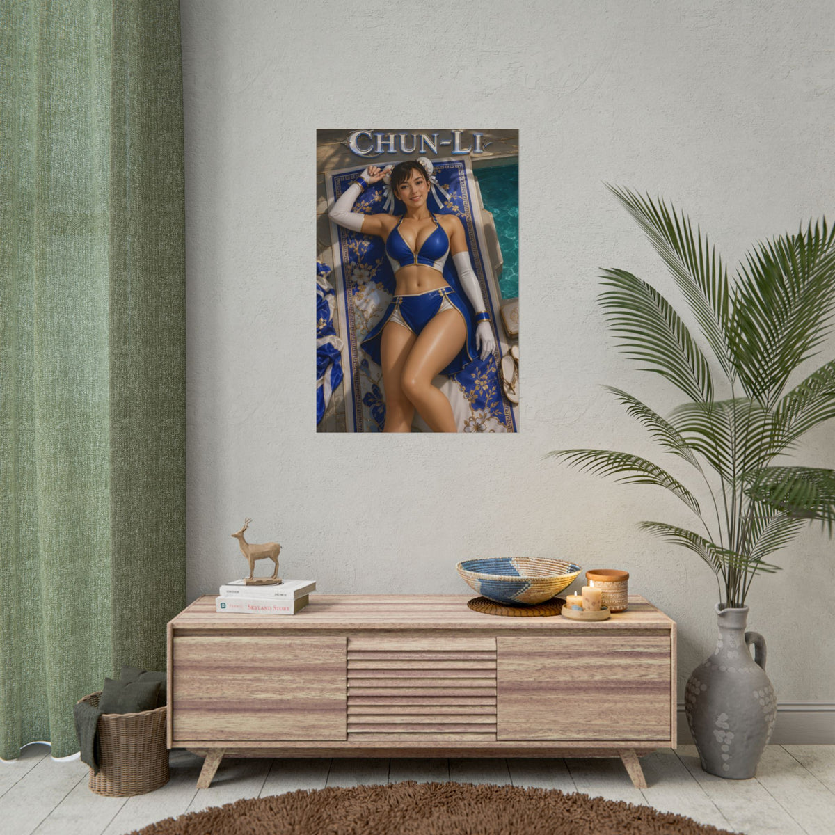 Chun Li Character Wall Art Street Fighter Gaming Poster Office Room Decor Print