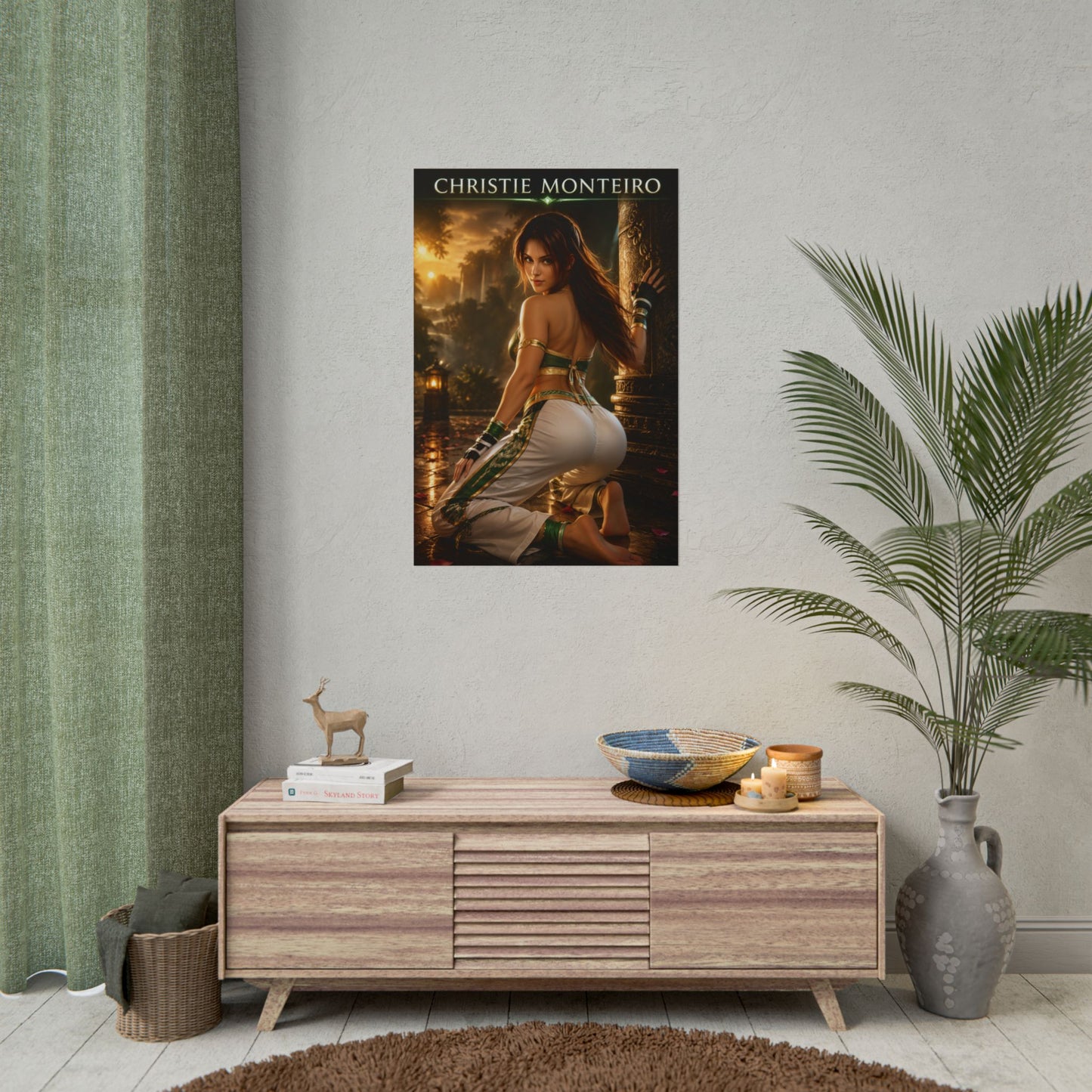 Christie Monteiro Poster, Tekken Wall Art, Gaming Print, Pin Up Decor