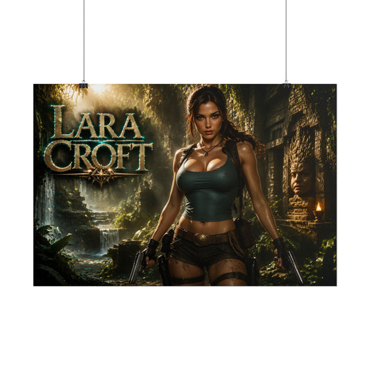 Lara Croft Tomb Raider Wall Art Poster PC Gaming Decor Bedroom Collector Print