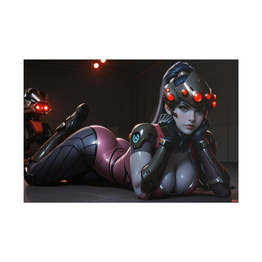 Gaming Waifu Wall Art | Widowmaker Anime Poster for Bedroom or Setup Decor