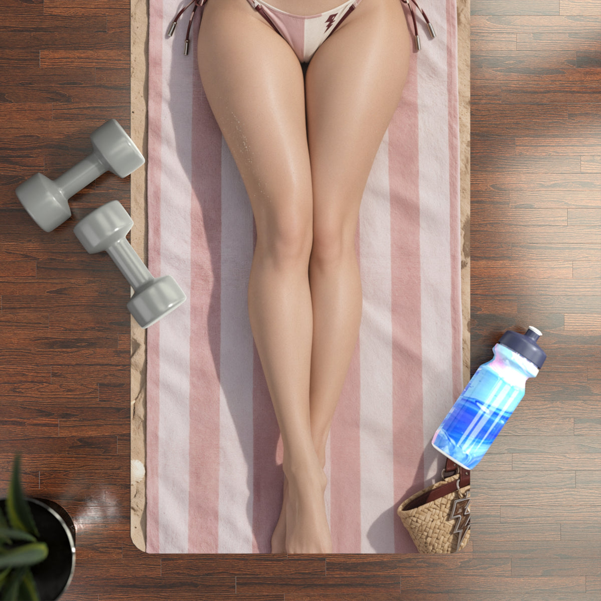 Lightning Yoga Mat – Sexy Gamer Art Pilates & Workout Mat 24x72
