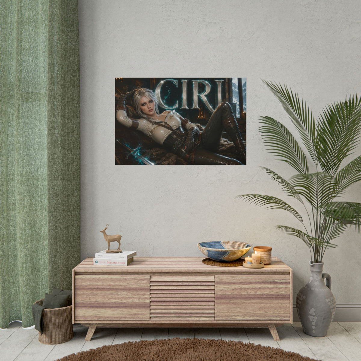 Ciri Character Poster The Witcher Gamer Room Wall Art Collectible Decor
