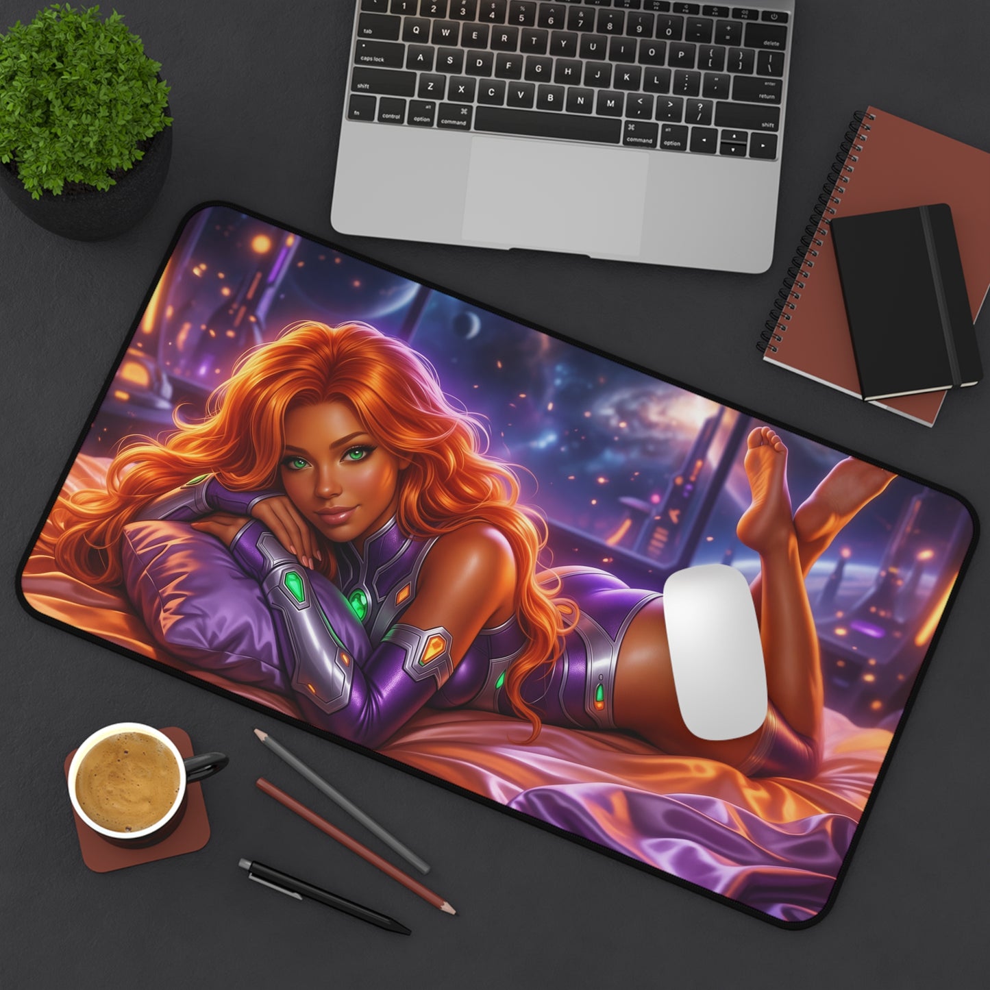 DC Comics Mouse Pad, Starfire Desk Mat, Anime Decor XXL