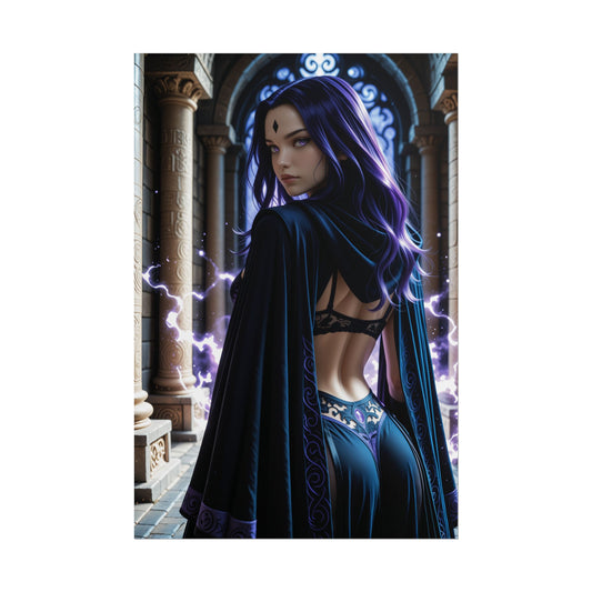 Waifu Wall Art Poster | Raven Anime Print for Otaku Bedroom or Setup