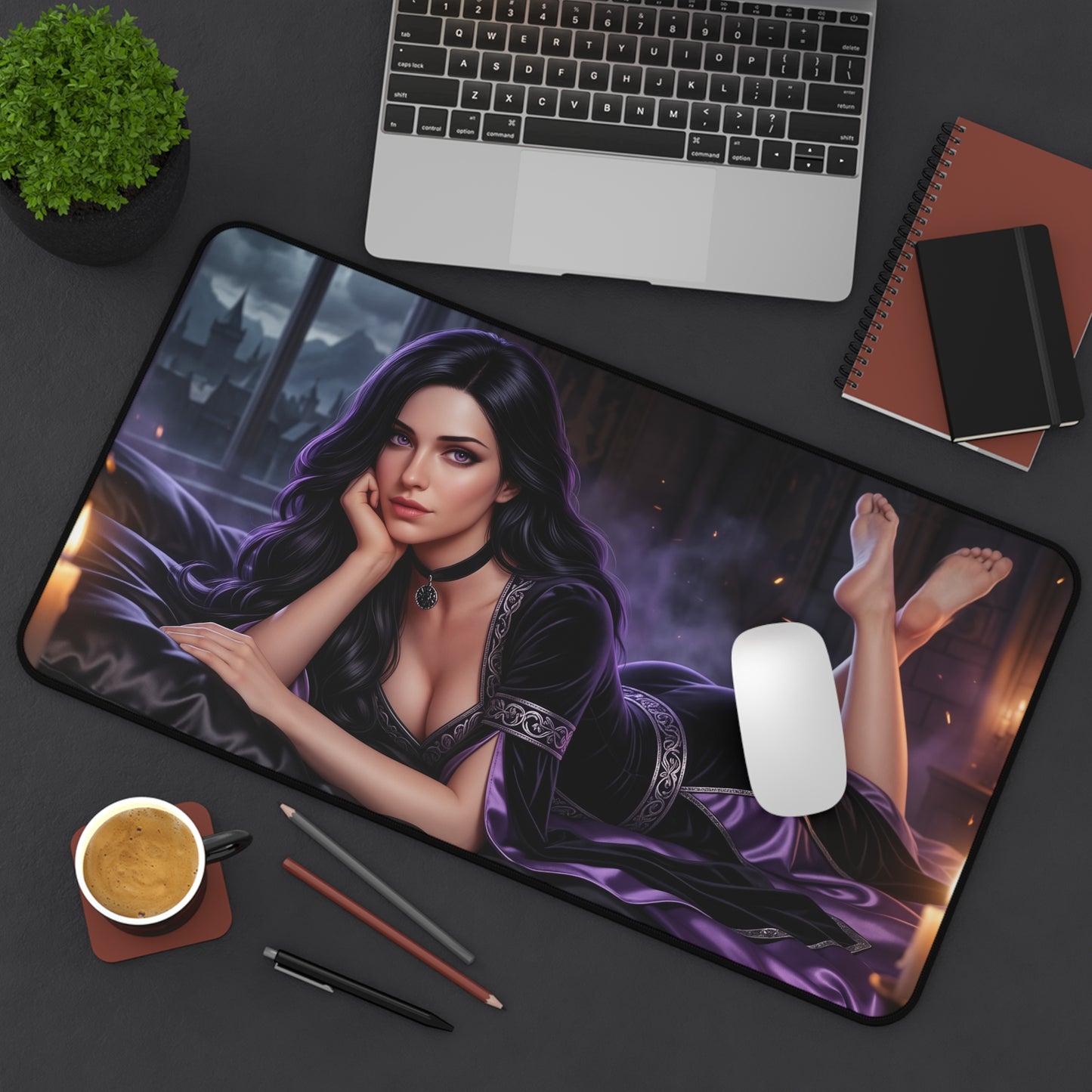 The Witcher Mouse Pad, Yennefer Desk Mat, Anime Decor XXL
