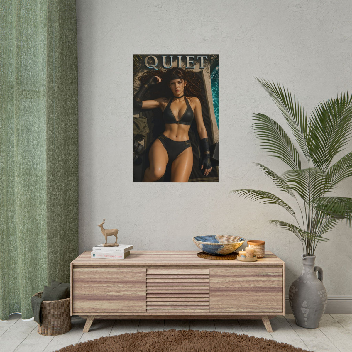 Gaming Wall Art Quiet Metal Gear Poster Bedroom Game Room Decor Art Print