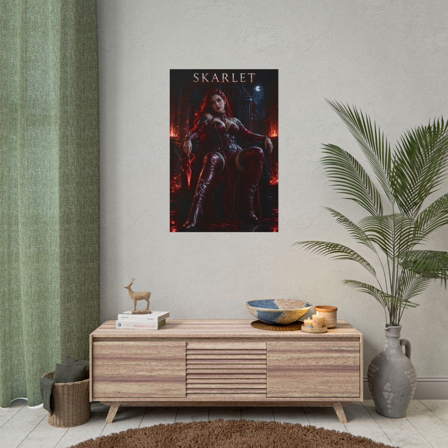 Skarlet MK Poster Mortal Kombat Gaming Wall Art Print Decor