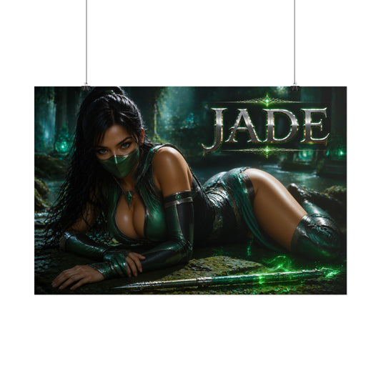 Jade Mortal Kombat Gaming Poster Wall Art Gamer Room Decor Collectible Print