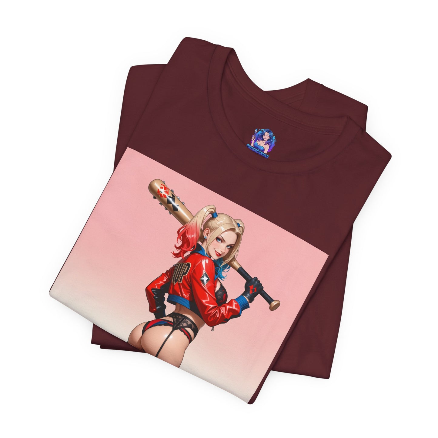 Harley Quinn T-Shirt | DC Comics Waifu-Shirt für Gamer & Fans | Sexy Clown-Girl-Shirt