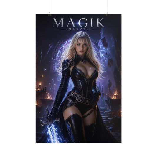 Magik Poster, Marvel Comics Wall Art, Fantasy Print, Gamer Decor
