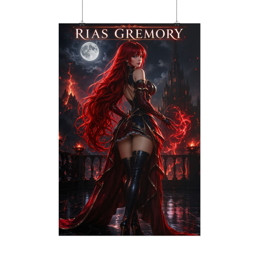 High School DxD Rias Gremory Poster Anime Wall Art Print