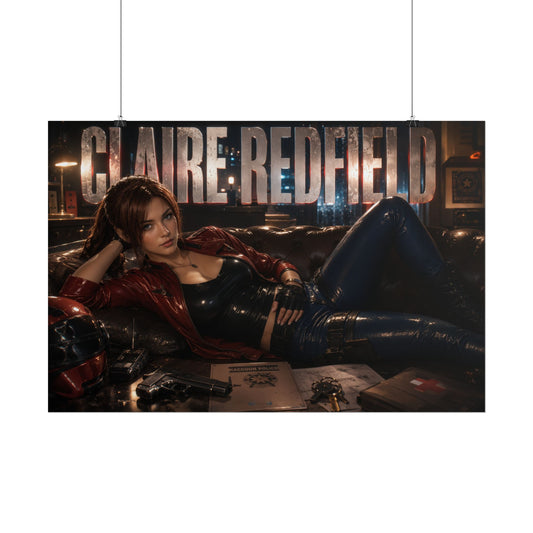 Claire Redfield Resident Evil Poster Gaming Wall Art Gamer Room Decor Art Print