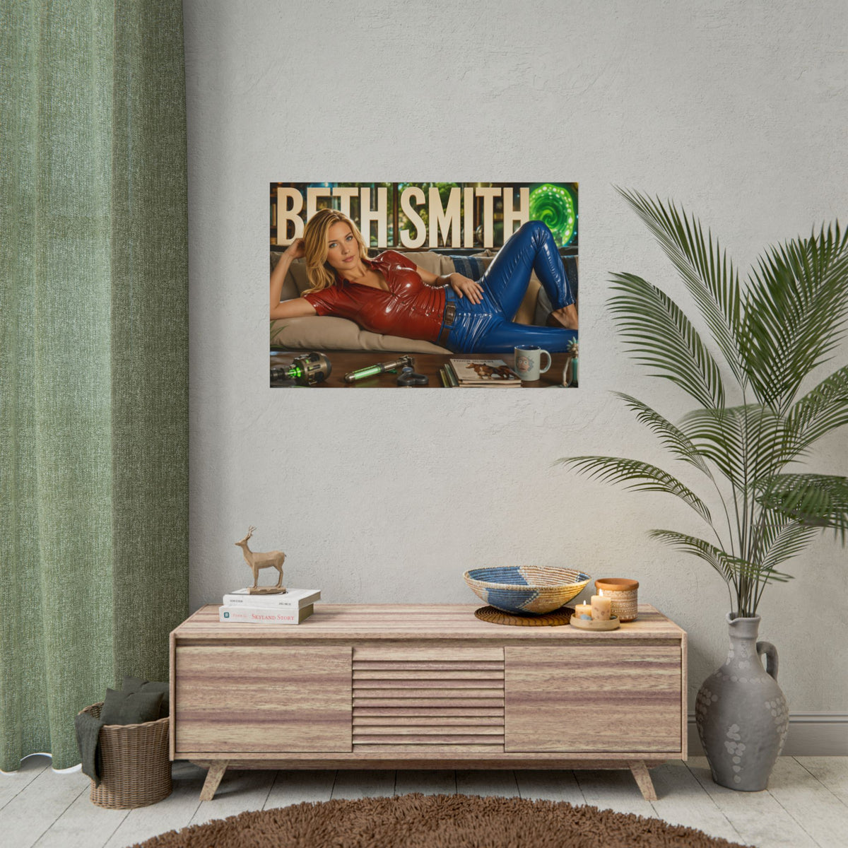 Beth Smith Rick and Morty Poster Cartoon Wall Art Room Decor Collectible Print