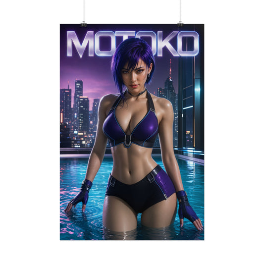 Motoko Kusanagi Ghost in the Shell Poster Wall Art Character Room Decor Collecti