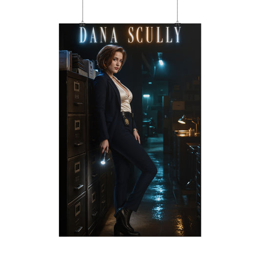 The X-Files Dana Scully Gamer Room Decor Poster Character Wall Art