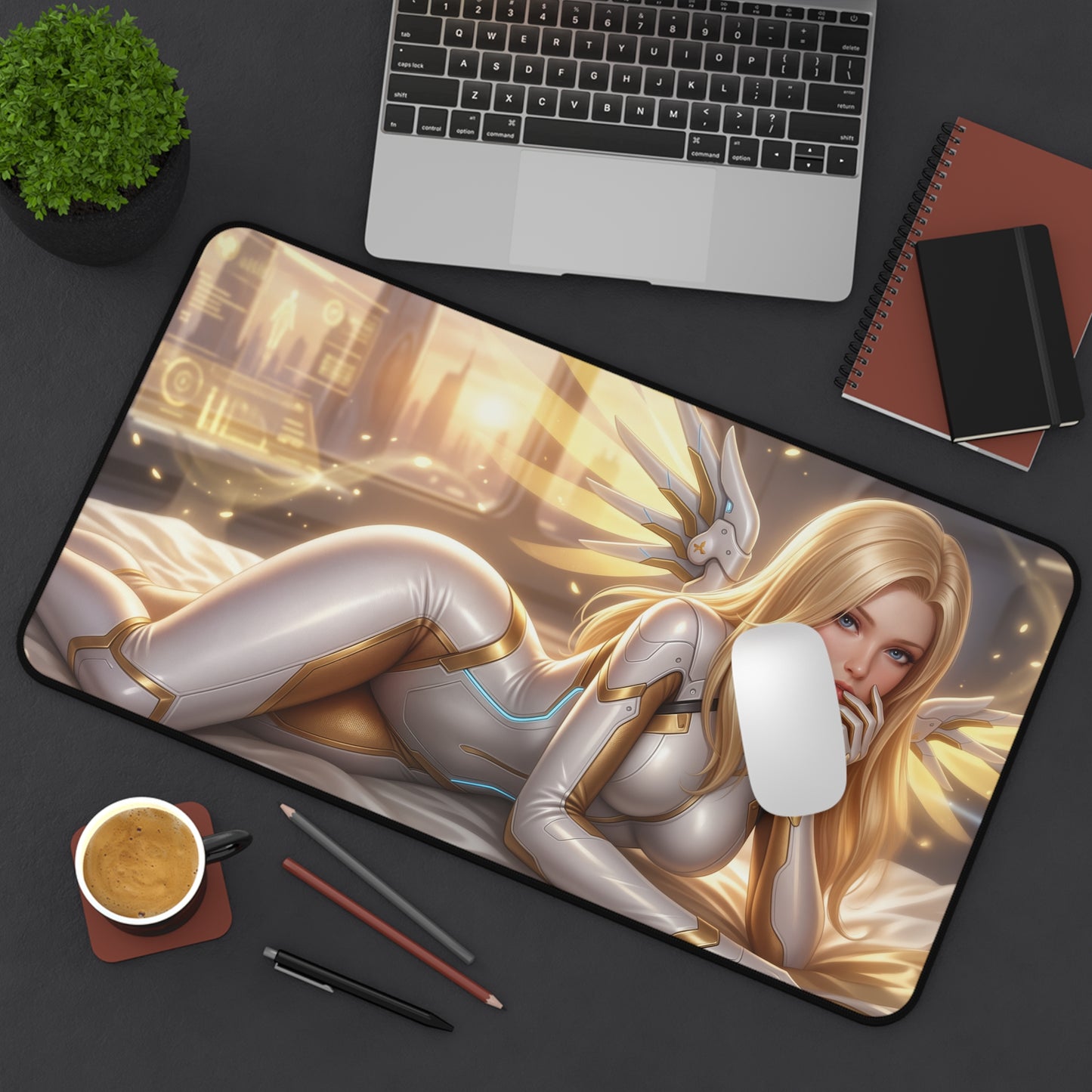 Overwatch Mouse Pad, Mercy Desk Mat, Gamer Gift XXL