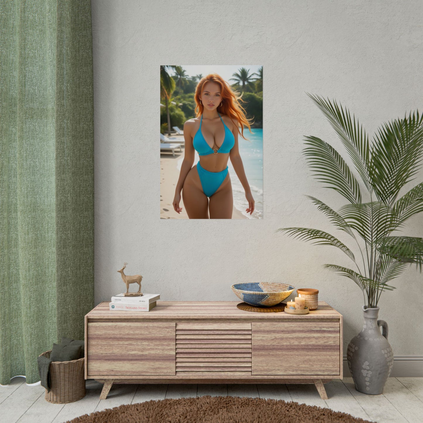 Fantasy Waifu Wall Poster | Nami Anime Girl Art Print for Otaku Decor