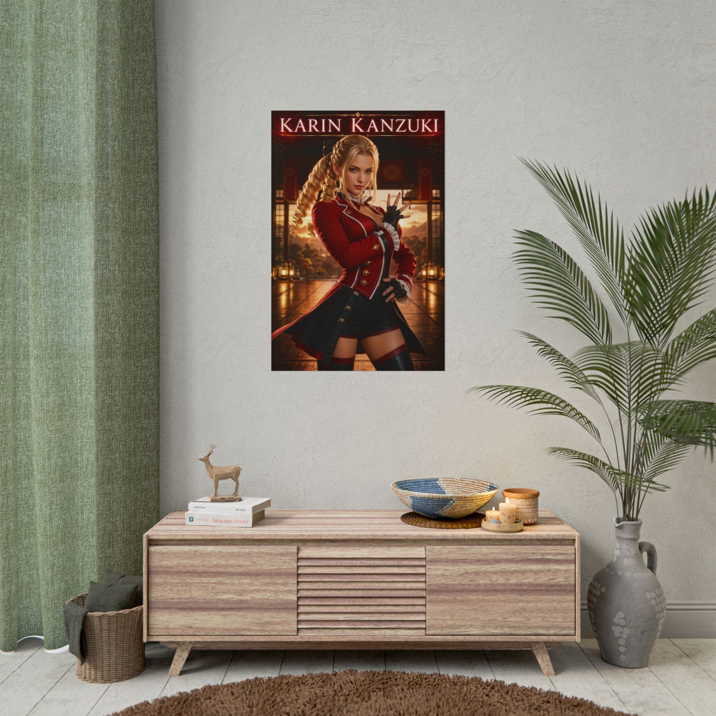Karin Kanzuki Poster, Street Fighter Wall Art, Gaming Poster, Room Decor