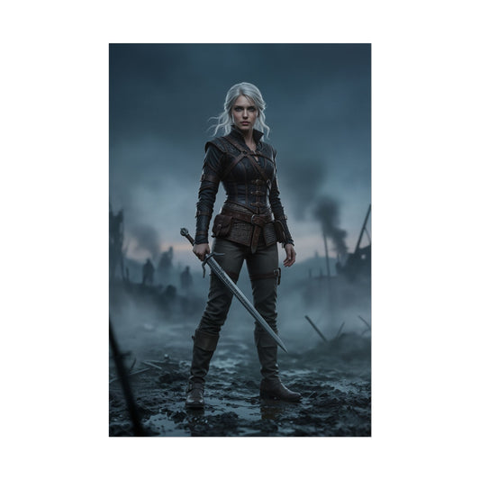 Ciri Poster The Witcher Wall Art Print Fantasy Gaming Decor