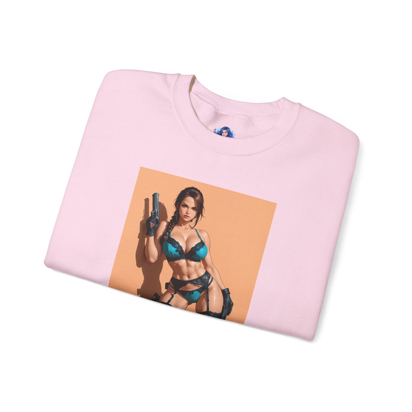 Толстовка з Ларою Крофт, футболка з круглим вирізом Tomb Raiders, одяг для фанатів пригодницьких ігор