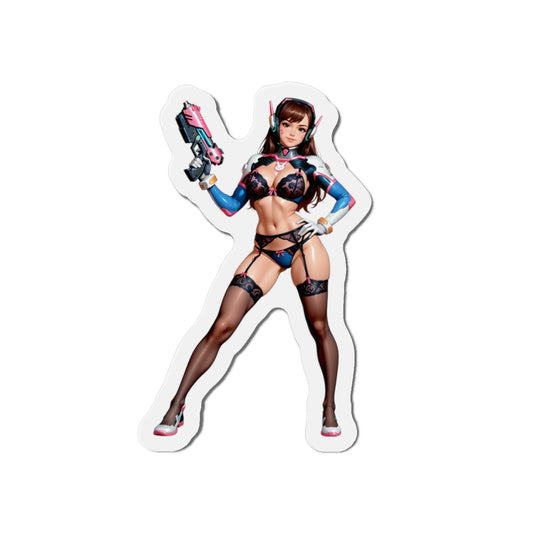 D.VA Magnet – Overwatch Gamer Girl Fridge Magnet, Cute Anime Decor