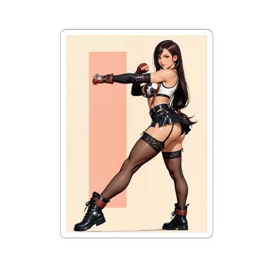 Tifa Lockhart Sticker – Anime Game Vinyl Sticker for Laptops, Journals & Gear, high-quality glossy vinyl laptop and journal decal