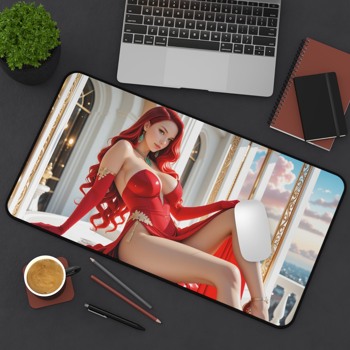 Jessica Rabbit Schreibtischunterlage, Cartoon-Mauspad, Schreibtischdeko im Anime-Stil