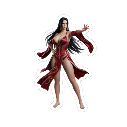 Boa Hancock Sticker – Anime Character Vinyl Sticker for Laptops & Indoor Decor featuring elegant glossy vinyl anime character decal