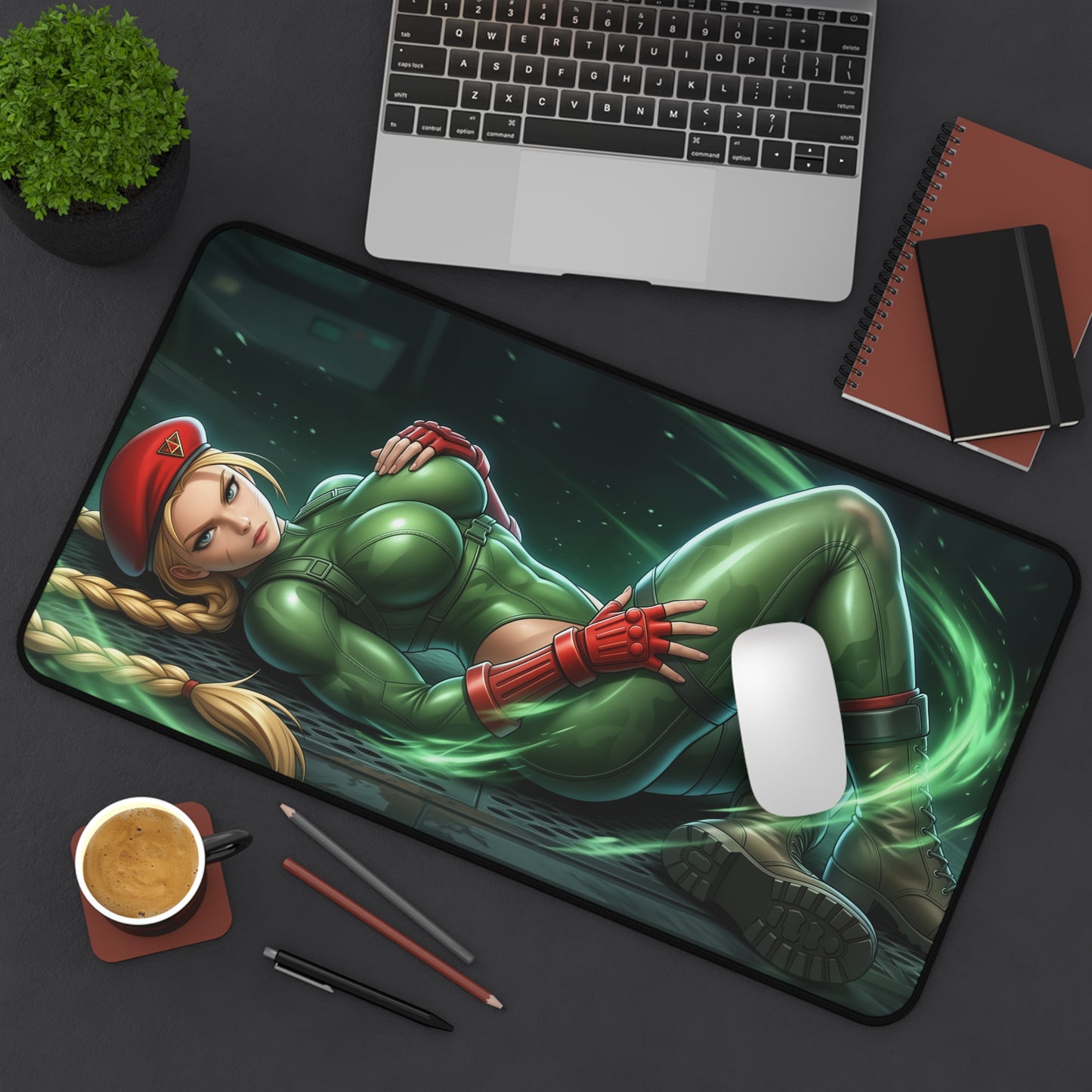 Street Fighter Mouse Pad, Cammy Desk Mat, Gamer Gift XXL