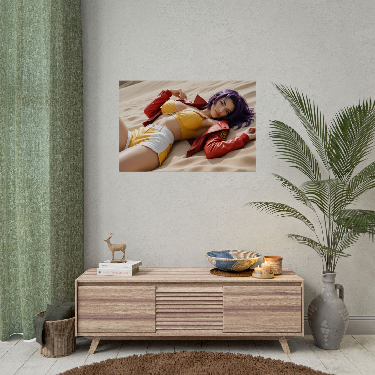 Waifu-Wandposter | Faye Valentine Anime-Print für die Otaku-Zimmerdeko