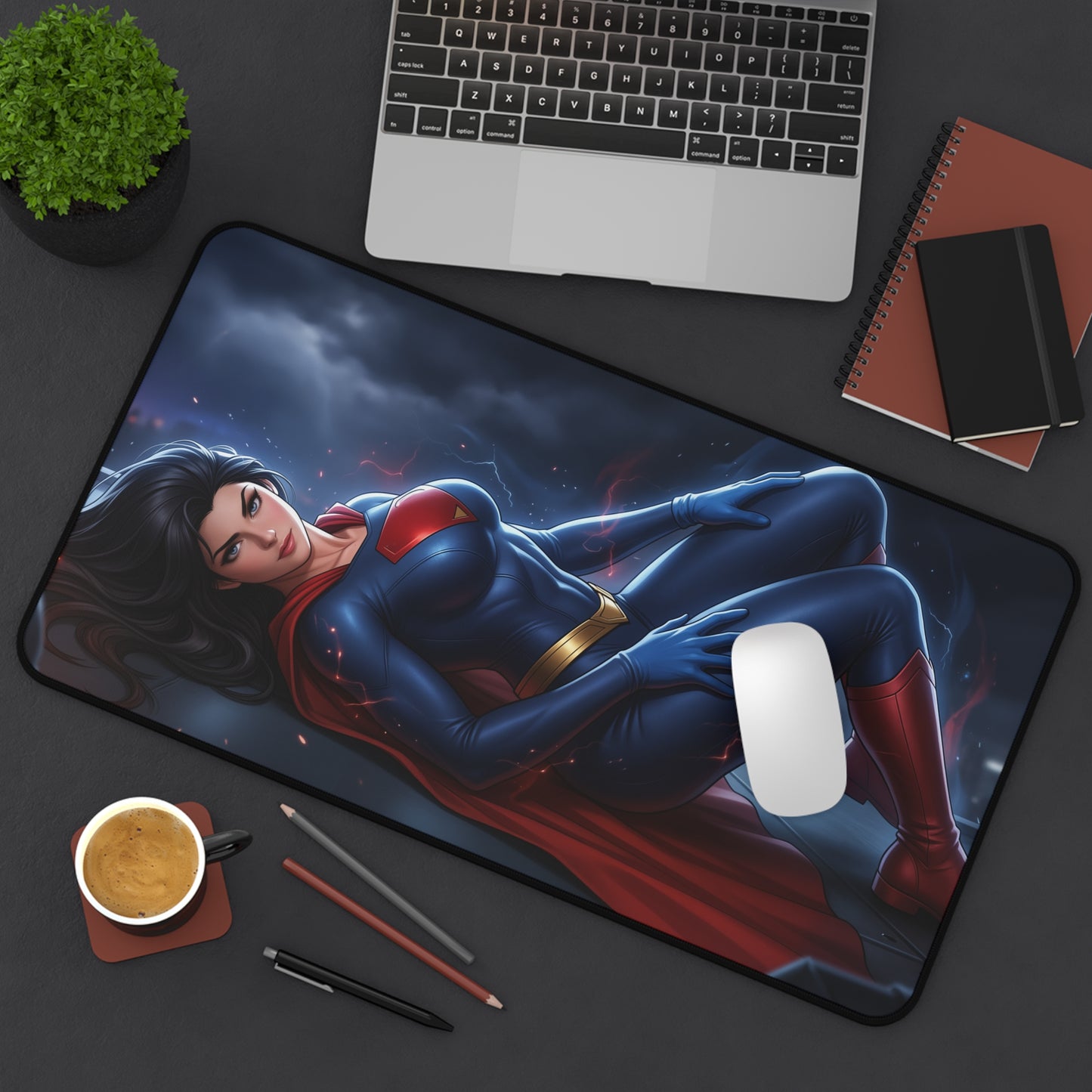 DC Comics Mouse Pad, Superwoman Desk Mat, Gamer Gift XXL