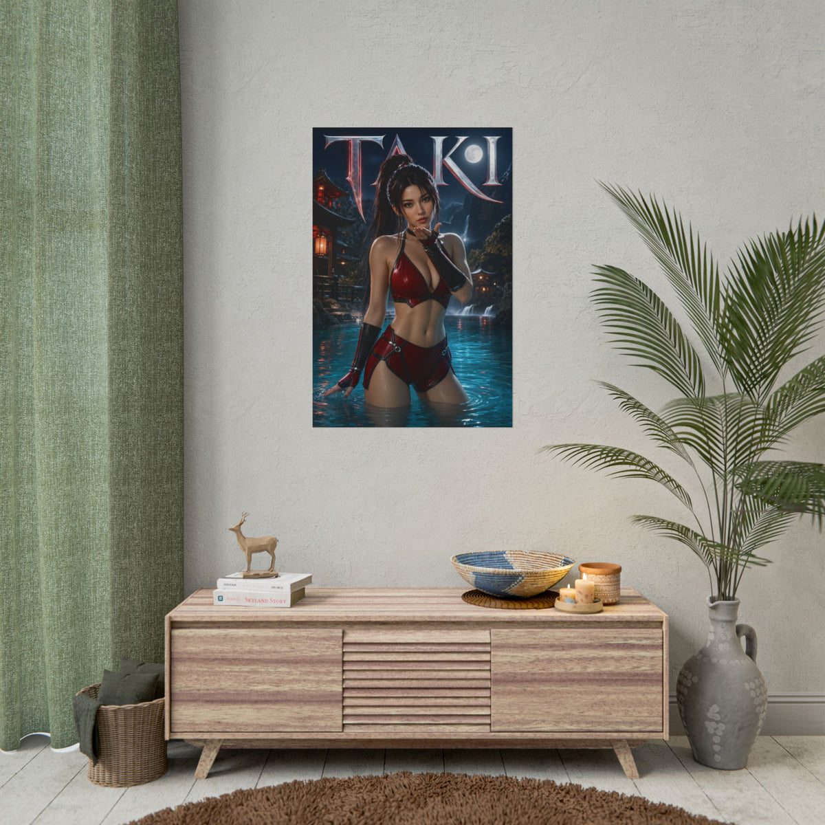 Taki Character Poster Soulcalibur Gamer Gift Gaming Setup Wall Decor Print