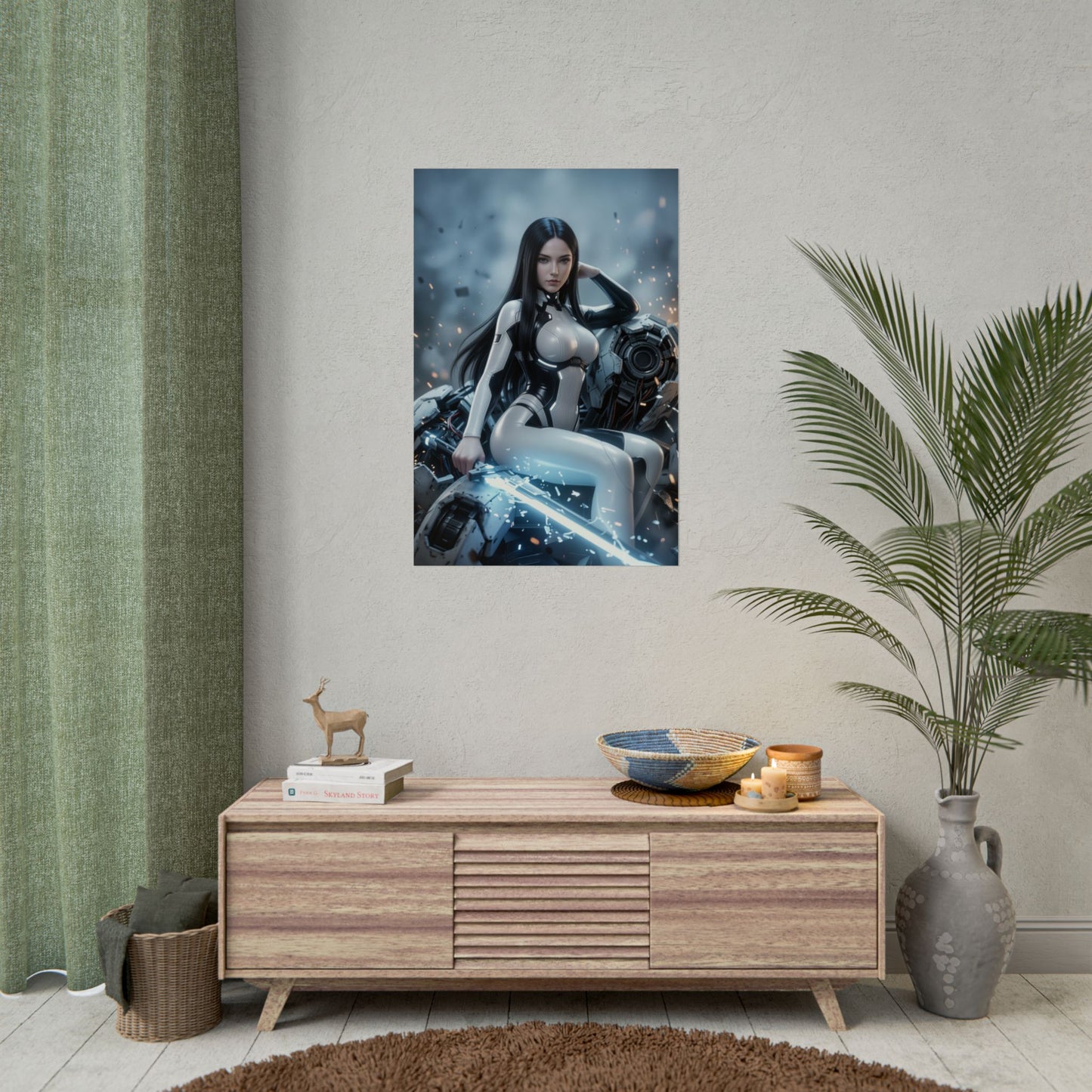 EVE Stellar Blade Poster, Stellar Blade Wall Art Print, Sci Fi Game Girl Decor, Gaming Room Wall Art, Gamer Gift