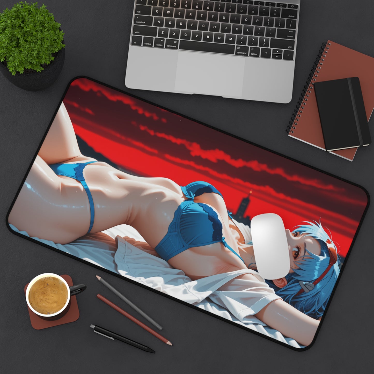Килимок для столу Rei Ayanami, килимок для миші з аніме-дівчини Євангеліон, налаштування ігрового столу Mecha
