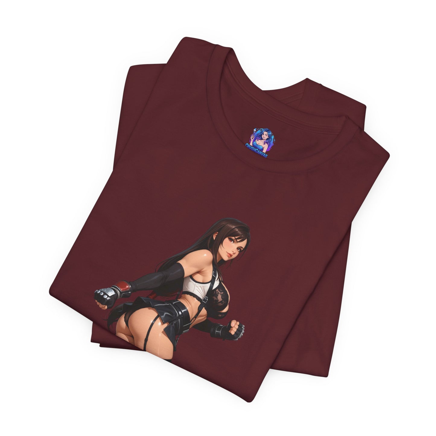 Tifa Lockhart T-Shirt | Final Fantasy VII T-Shirt für Gamer & Anime-Fans | Kämpfer-Waifu-Shirt