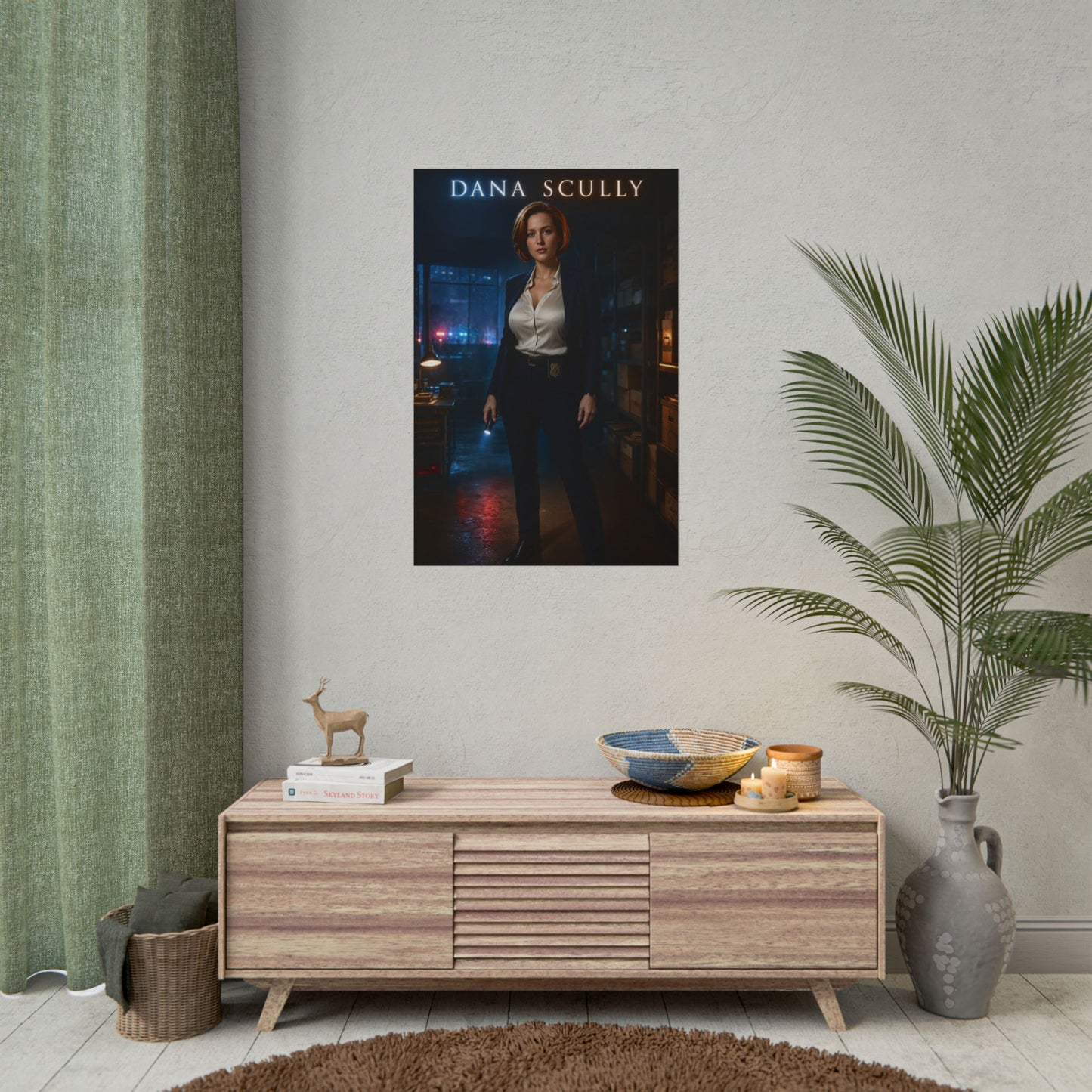 The X-Files Dana Scully Poster Sci-Fi TV Wall Art Print