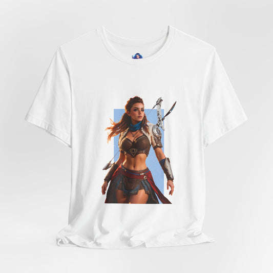 Aloy T-Shirt | Horizon Heroine Tee for Gamers & Anime Fans | Brave Huntress Shirt