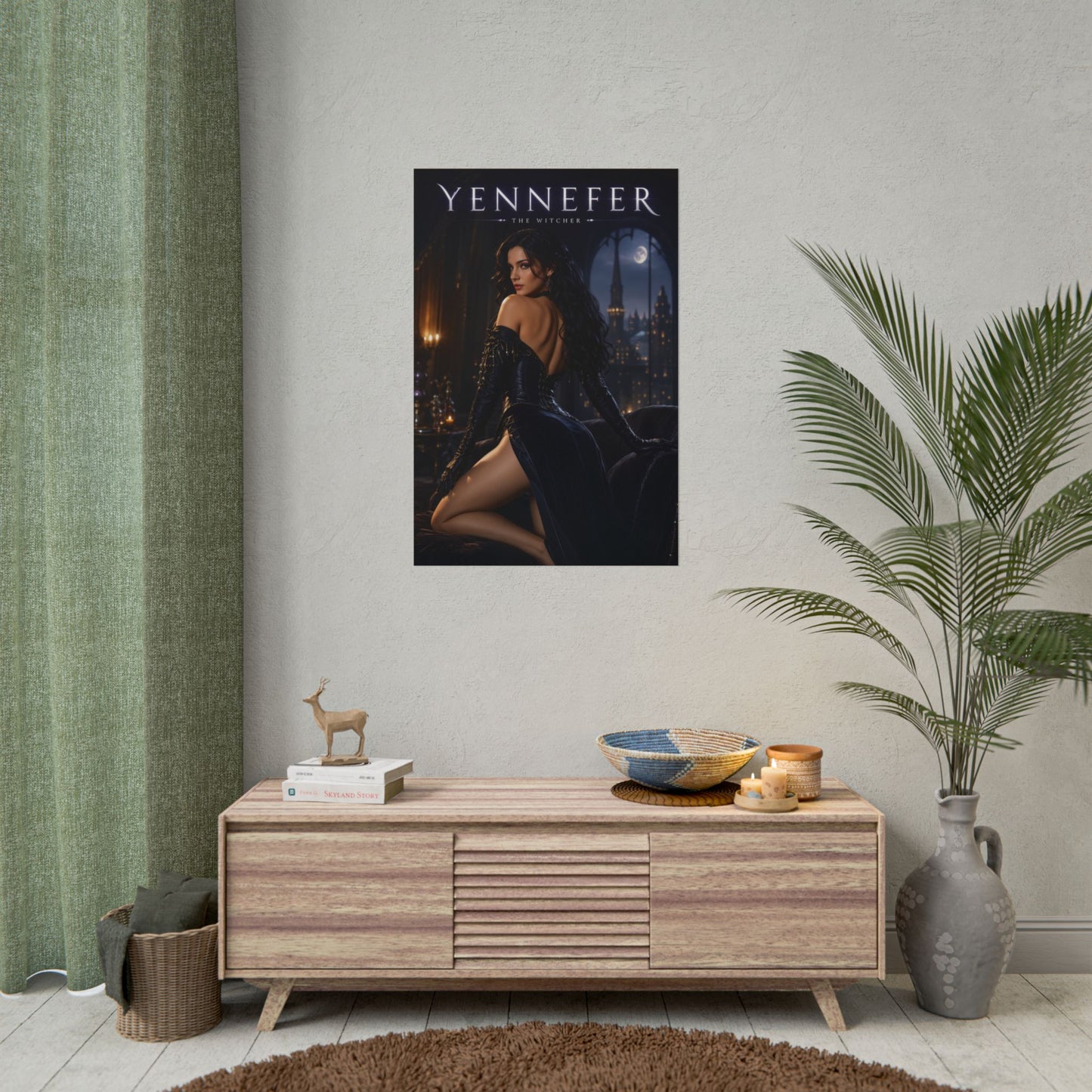 Yennefer Poster, The Witcher Wall Art, Fantasy Art Print, Room Decor