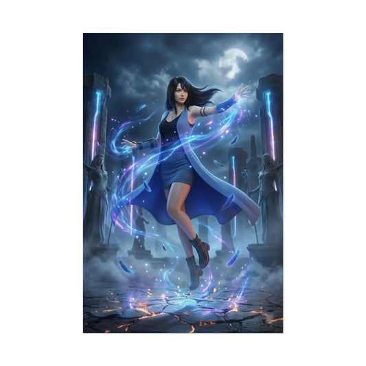 Rinoa Heartilly Poster – Final Fantasy Wall Art Print, Classic JRPG Decor