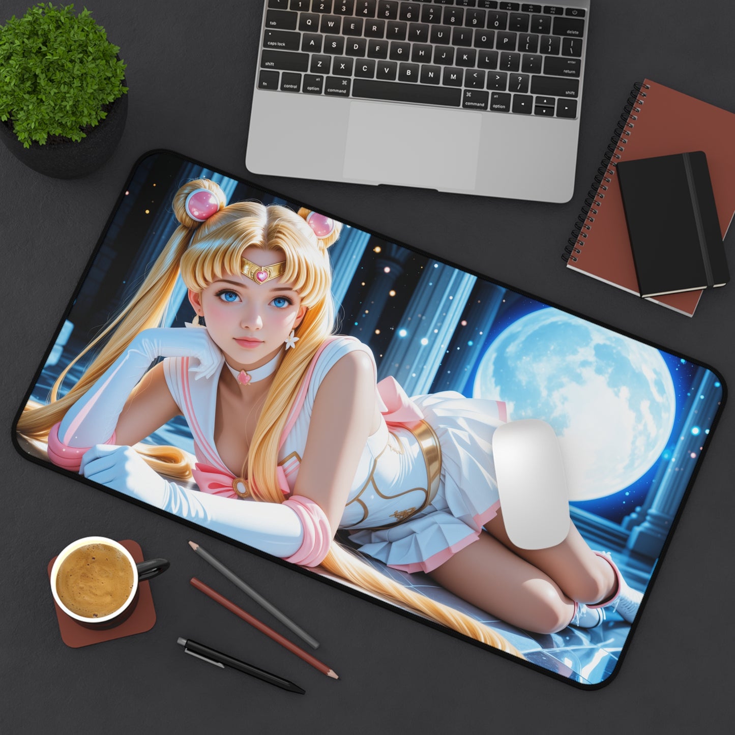 Килимок для столу Sailor Moon, килимок для миші з аніме, декор для столу Magic Girl Gamer