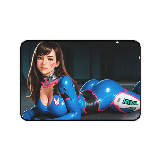 D.Va Desk Mat, Overwatch Heroine Mouse Pad, Gamer Girl Desk Setup