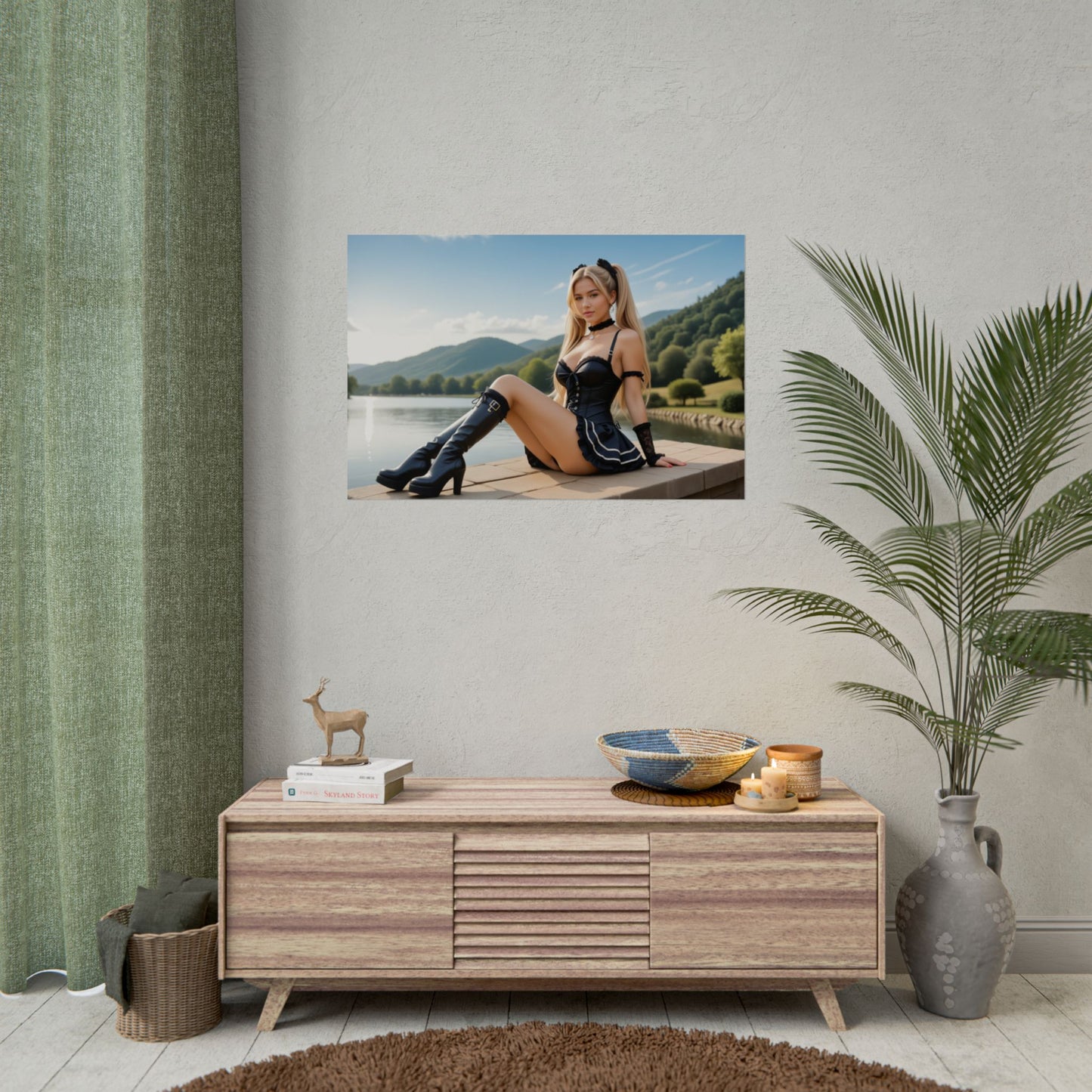 Аніме-постер Міси Амане | Готичний настінний декор в стилі вайфу для кімнати отаку