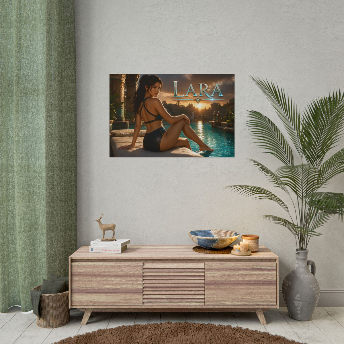 Lara Croft Tomb Raider Gaming Poster Wall Art Gamer Room Decor Collectible Print