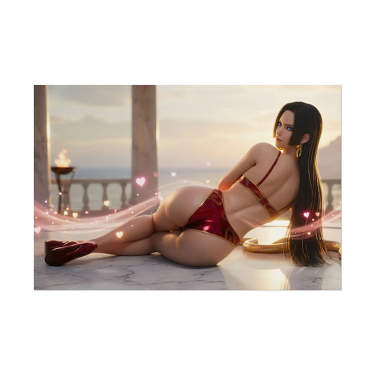 Boa Hancock Poster, One Piece Art Print, Anime Character Wall Art